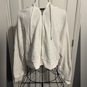 Dynamite: Zip-up hoodie. Colour: White. Size: Small.